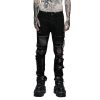 PUNK RAVE Pantalon ‘Punk Decadent’ Noir vente chaude 58