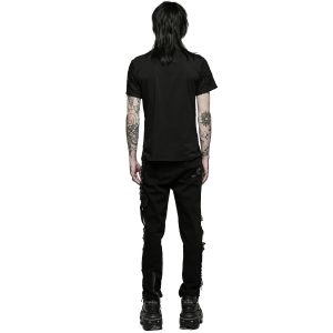 PUNK RAVE Pantalon ‘Punk Decadent’ Noir vente chaude 24