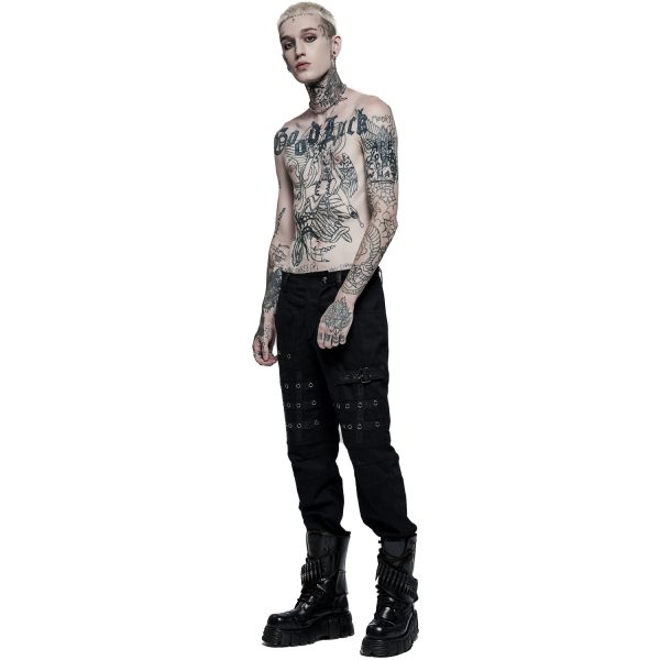 PUNK RAVE Pantalon ‘Punk Simple Woven’ Noir comparez les prix 3