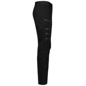 PUNK RAVE Pantalon ‘Punk Simple Woven’ Noir comparez les prix 40