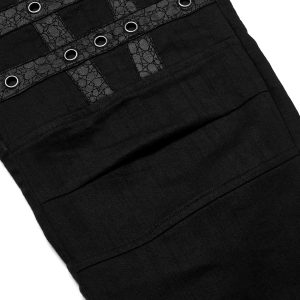 PUNK RAVE Pantalon ‘Punk Simple Woven’ Noir comparez les prix 48