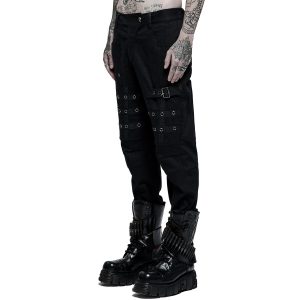 PUNK RAVE Pantalon ‘Punk Simple Woven’ Noir comparez les prix 34