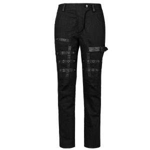 PUNK RAVE Pantalon ‘Punk Simple Woven’ Noir comparez les prix 36