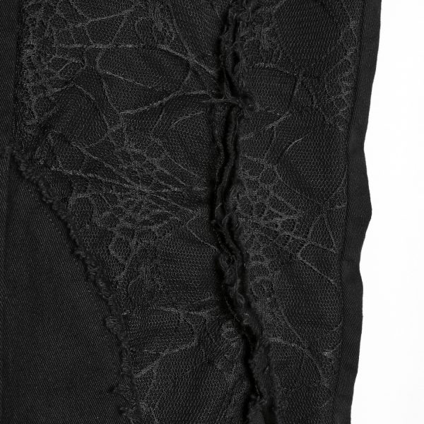 à prix réduits PUNK RAVE Pantalon ‘Punk Spider Mesh’ Noir 14