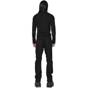 à prix réduits PUNK RAVE Pantalon ‘Punk Spider Mesh’ Noir 20