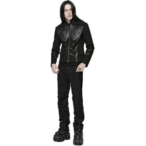 à prix réduits PUNK RAVE Pantalon ‘Punk Spider Mesh’ Noir 22