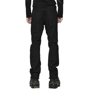 à prix réduits PUNK RAVE Pantalon ‘Punk Spider Mesh’ Noir 26