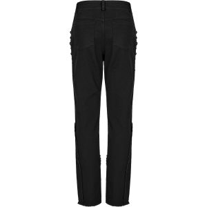 à prix réduits PUNK RAVE Pantalon ‘Punk Spider Mesh’ Noir 32