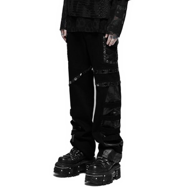 PUNK RAVE Pantalon ‘Punk Stylish’ Noir Meilleur Prix 12