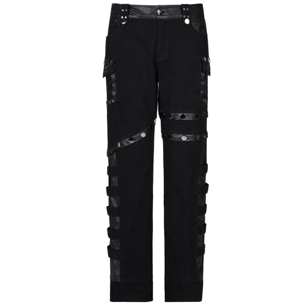 PUNK RAVE Pantalon ‘Punk Stylish’ Noir Meilleur Prix 13