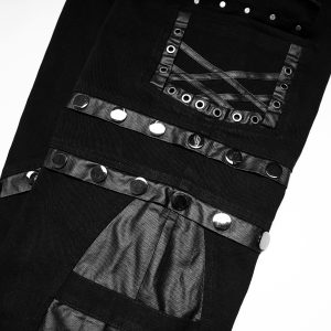 PUNK RAVE Pantalon ‘Punk Stylish’ Noir Meilleur Prix 56