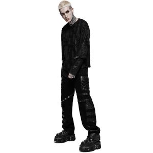 PUNK RAVE Pantalon ‘Punk Stylish’ Noir Meilleur Prix 28