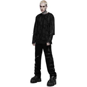 PUNK RAVE Pantalon ‘Punk Stylish’ Noir Meilleur Prix 32