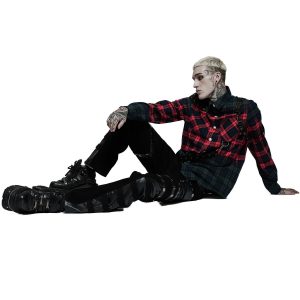 PUNK RAVE Pantalon ‘Punk Stylish’ Noir Meilleur Prix 36