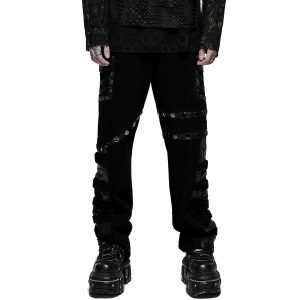 PUNK RAVE Pantalon ‘Punk Stylish’ Noir Meilleur Prix 38