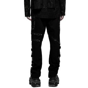 PUNK RAVE Pantalon ‘Punk Stylish’ Noir Meilleur Prix 40