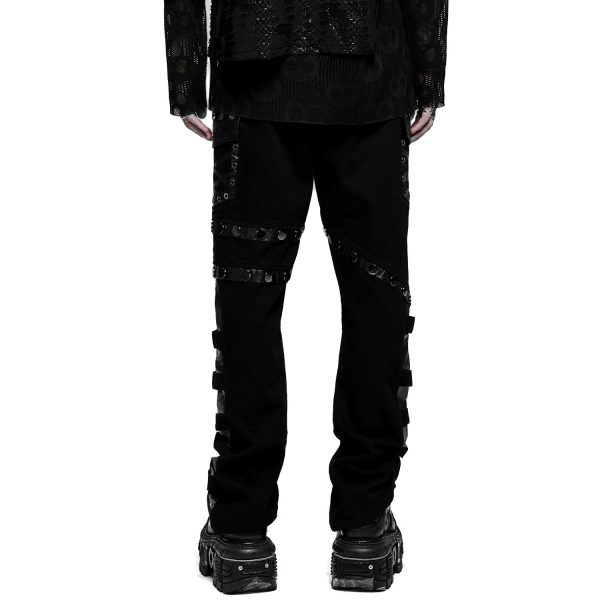 PUNK RAVE Pantalon ‘Punk Stylish’ Noir Meilleur Prix 11