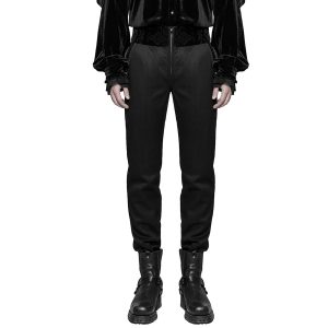 PUNK RAVE Pantalon ‘Romantic Goth’ Noir Avec Ceinture En Velours outlet soldes 28