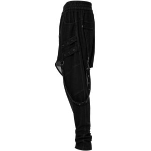 PUNK RAVE Pantalon Sagging ‘Xenos’ Noir magasin 37