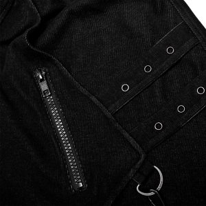 PUNK RAVE Pantalon Sagging ‘Xenos’ Noir magasin 41