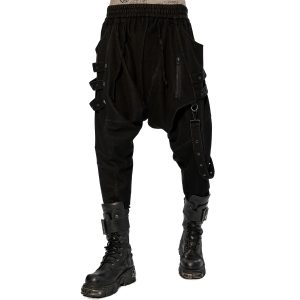 PUNK RAVE Pantalon Sagging ‘Xenos’ Noir magasin 27