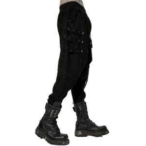 PUNK RAVE Pantalon Sagging ‘Xenos’ Noir magasin 29