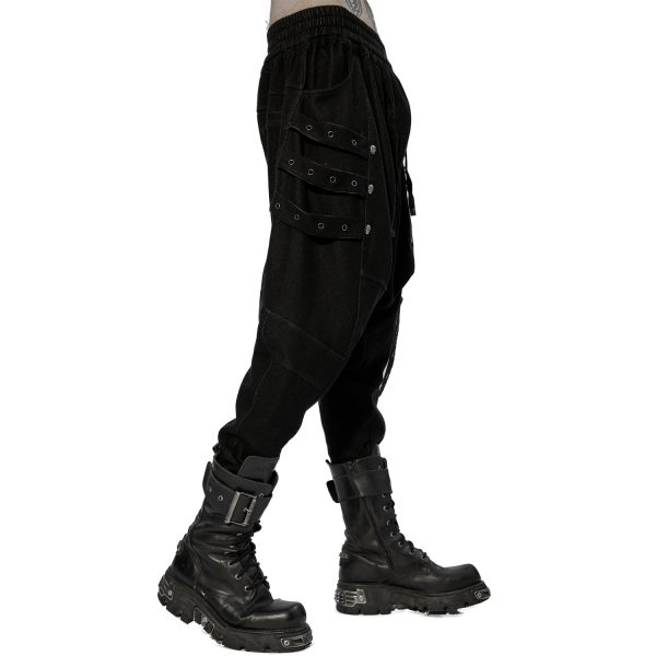 PUNK RAVE Pantalon Sagging ‘Xenos’ Noir magasin 8