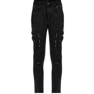 Acheter Maintenant PUNK RAVE Pantalon ‘Samhain’ En Denim Noir 39