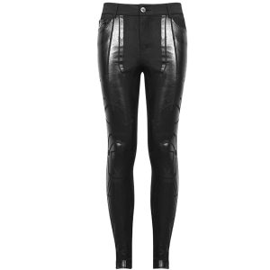 DEVIL FASHION Pantalon Skinny ‘Robot Armor’ Noir Pour Hommes pas cher en vente 39