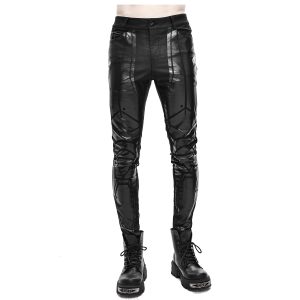 DEVIL FASHION Pantalon Skinny ‘Robot Armor’ Noir Pour Hommes pas cher en vente 27