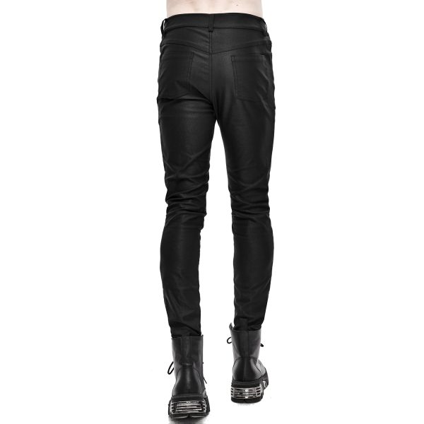 DEVIL FASHION Pantalon Skinny ‘Robot Armor’ Noir Pour Hommes pas cher en vente 7