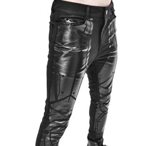 DEVIL FASHION Pantalon Skinny ‘Robot Armor’ Noir Pour Hommes pas cher en vente 37