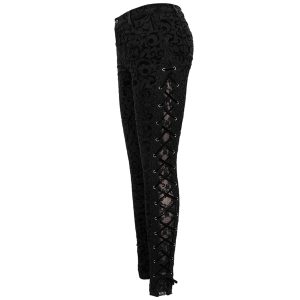 meilleur cadeau DEVIL FASHION Pantalon ‘Slim Lace’ Noir 41