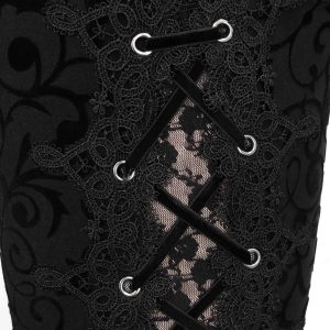 meilleur cadeau DEVIL FASHION Pantalon ‘Slim Lace’ Noir 49