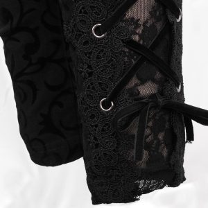 meilleur cadeau DEVIL FASHION Pantalon ‘Slim Lace’ Noir 51