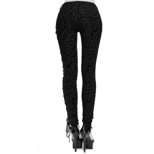 meilleur cadeau DEVIL FASHION Pantalon ‘Slim Lace’ Noir 29