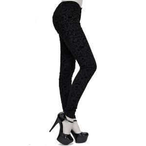 meilleur cadeau DEVIL FASHION Pantalon ‘Slim Lace’ Noir 31