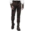 PUNK RAVE Pantalon Steampunk ‘Coyote’ Marron vente en ligne pas cher 40