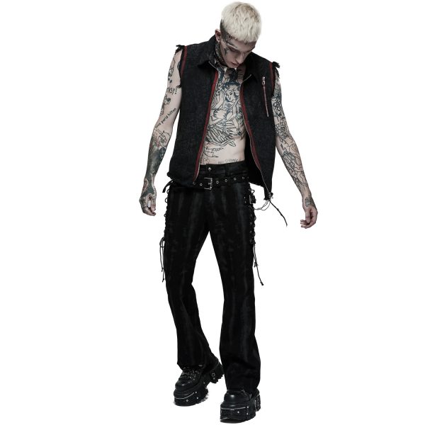 qualité supérieure PUNK RAVE Pantalon ‘Stremoth’ Noir 3