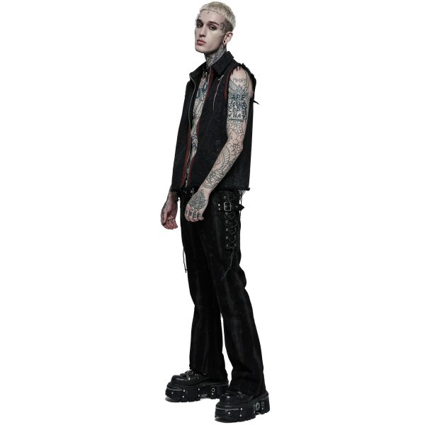 qualité supérieure PUNK RAVE Pantalon ‘Stremoth’ Noir 4