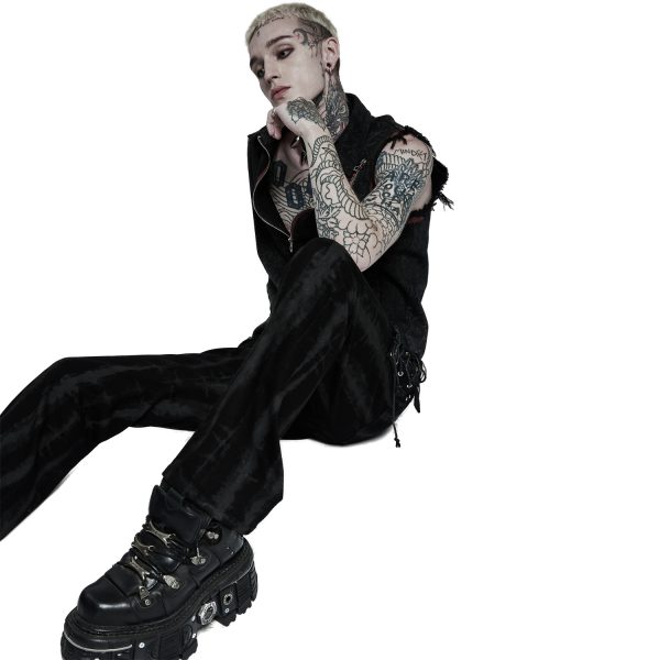 qualité supérieure PUNK RAVE Pantalon ‘Stremoth’ Noir 9