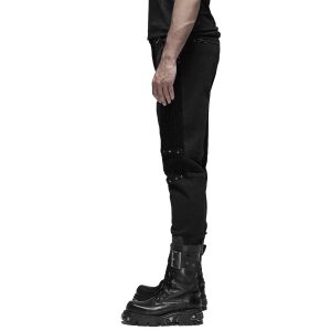 PUNK RAVE Pantalon ‘Terminator’ Noir nouveau produit 40