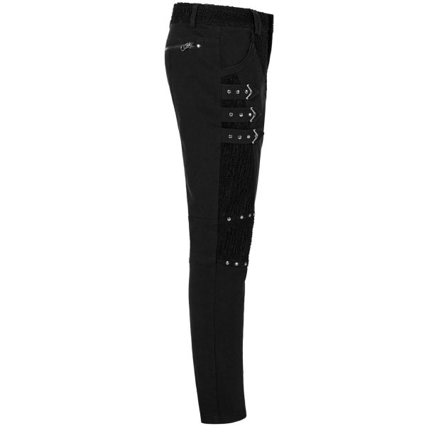 PUNK RAVE Pantalon ‘Terminator’ Noir nouveau produit 15