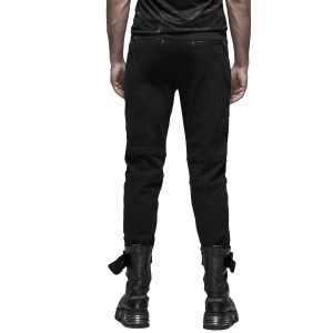 PUNK RAVE Pantalon ‘Terminator’ Noir nouveau produit 38