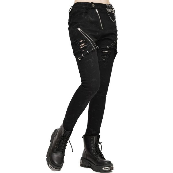 DEVIL FASHION Pantalon ‘Thorne’ Noir Pour Femmes marques pas cher 8