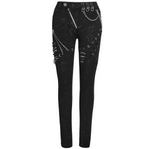 DEVIL FASHION Pantalon ‘Thorne’ Noir Pour Femmes marques pas cher 37