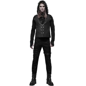 Pas Cher soldes France PUNK RAVE Pantalon ‘Tierney’ Noir 26