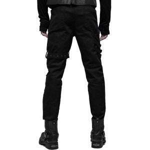 Pas Cher soldes France PUNK RAVE Pantalon ‘Tierney’ Noir 32