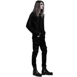 PUNK RAVE Pantalon ‘Tierney’ Noir Et Blanc site en ligne 30