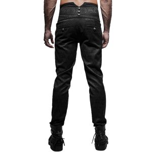 PUNK RAVE Pantalon ‘Torero’ En Brocart Noir grande qualité 31